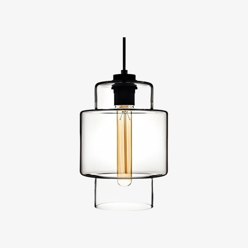 Modern Geometric Glass Pendant Light - Home Decor Multiple Colors Lighting S377
