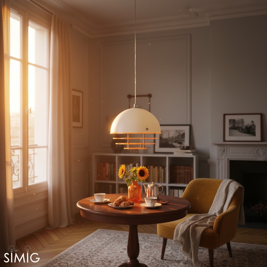 Bauhaus Sunset Pendant Lamp - Warm Ambient Lighting for Living Room S213
