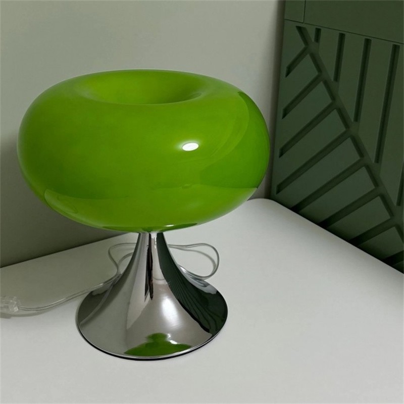 Lollora Bauhaus Apple Glass Table Lamp — Modern Desk & Bedside S171