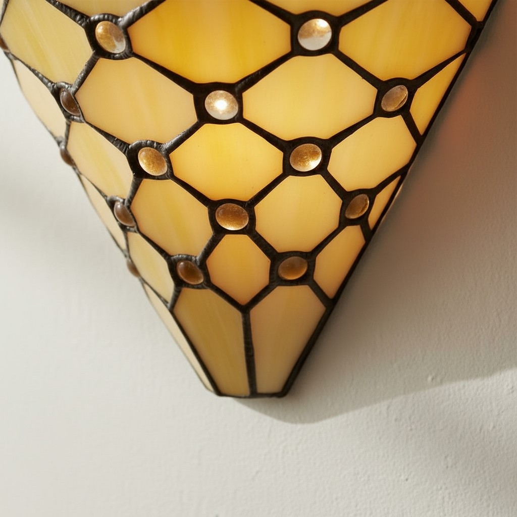 TF Pearl Elegant Glass Wall Light - Wall Sconce for Lounge Bedroom or Hallway T826