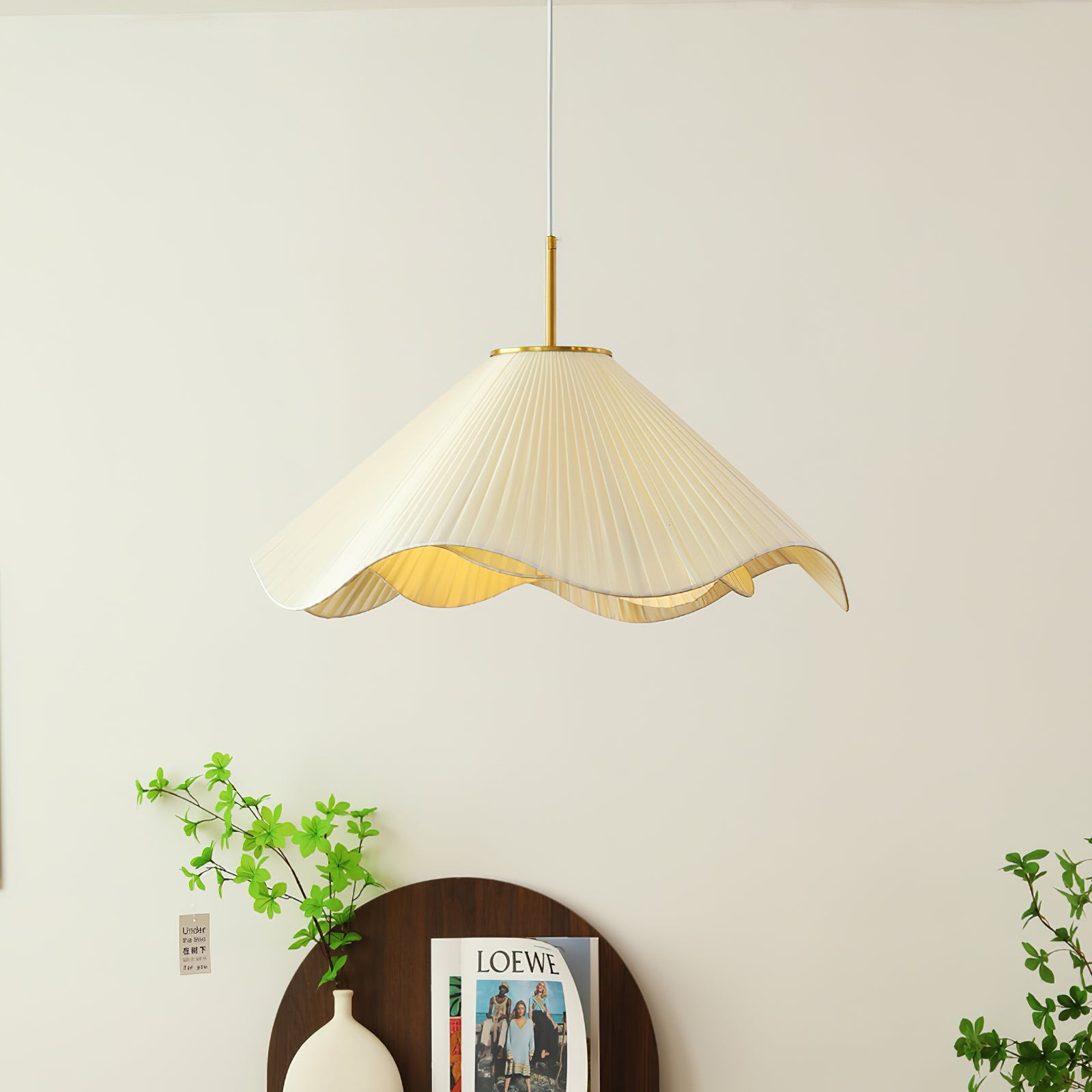 Nordic Cream Style Floral Pendant Lamp M458