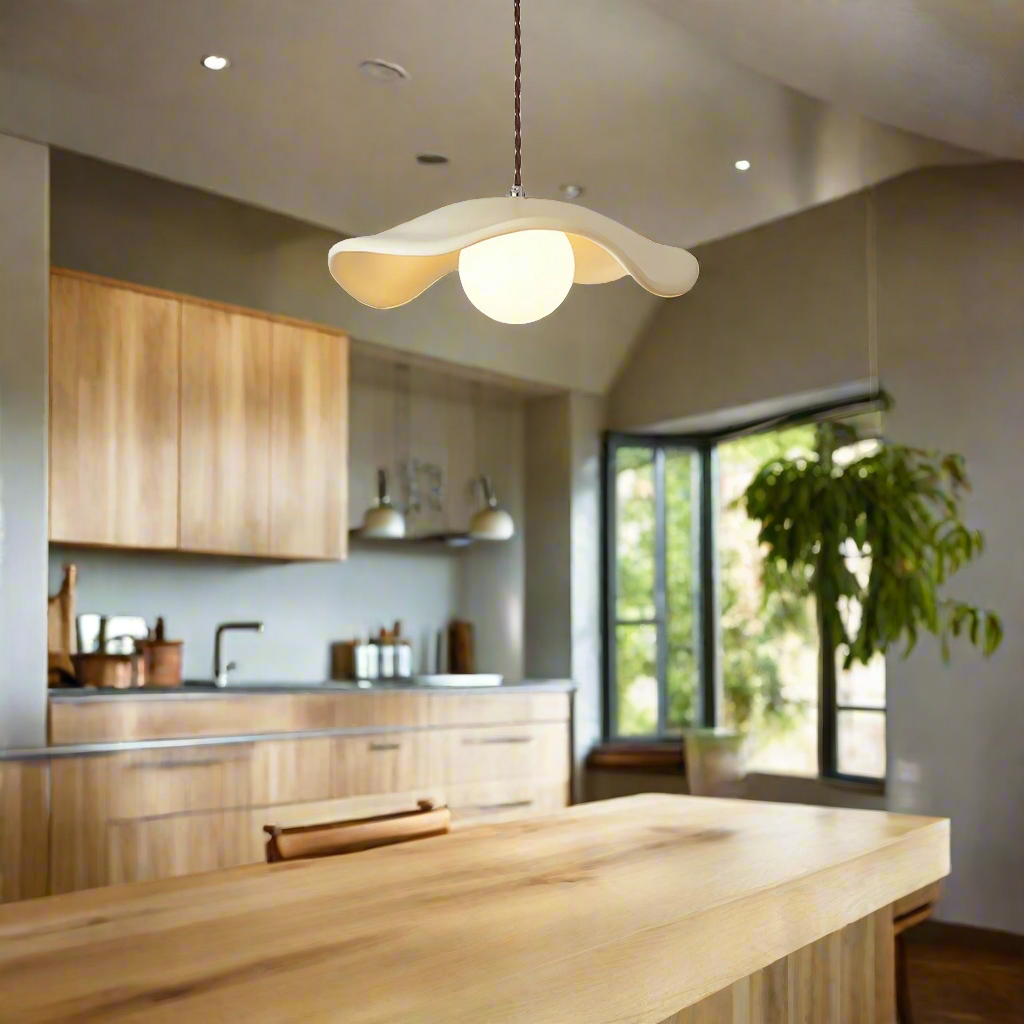 Yumi Sculptural Resin Elegance Minimalist Pendant Light T2169