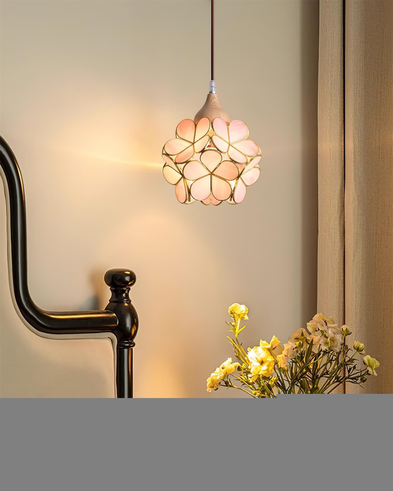 French Creative Pastoral Style Flower Pendant Light M136