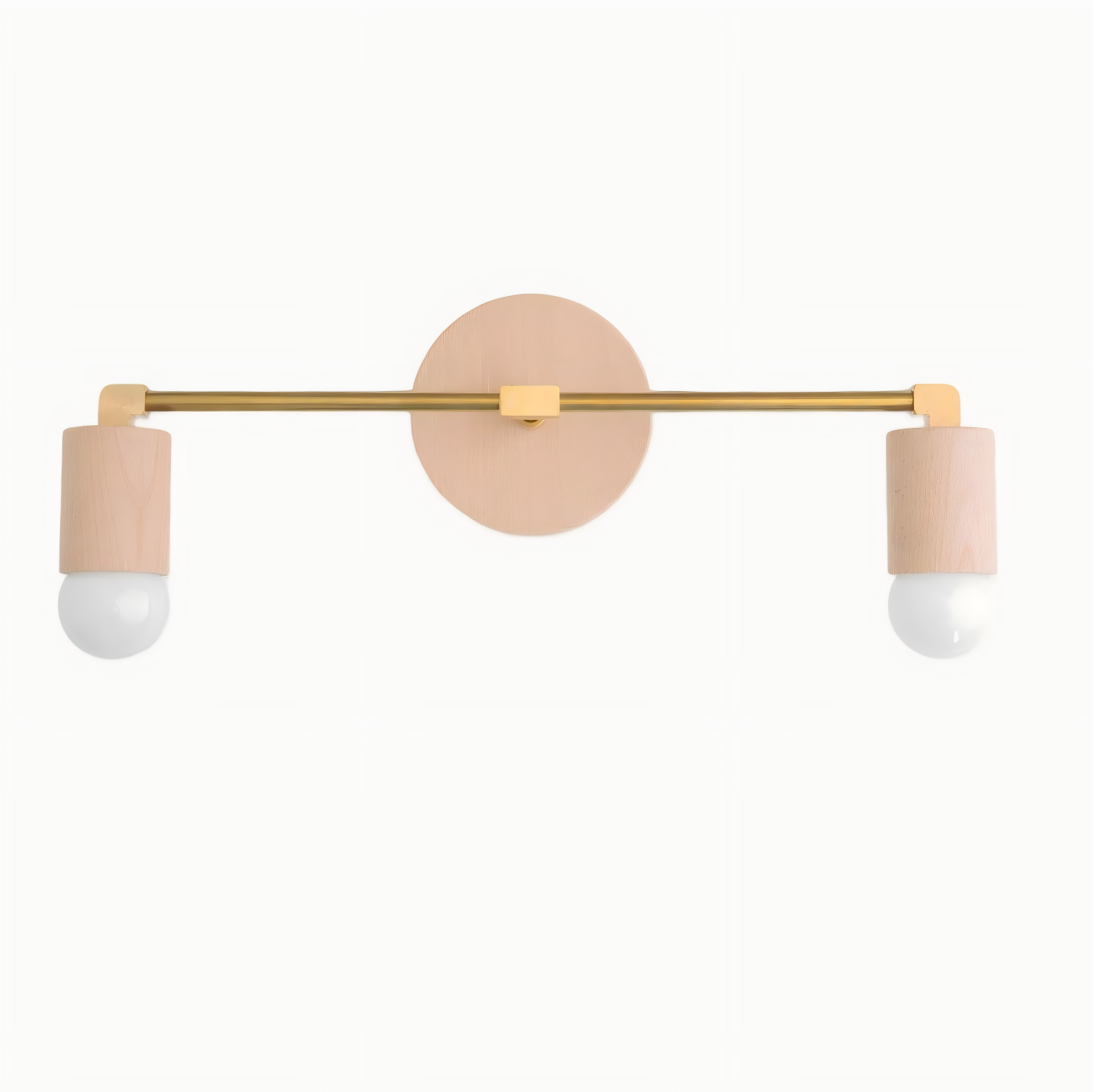 Mobilux Line Wood and Vanity Light - Bohemian Bathroom Lighting Fixture T374