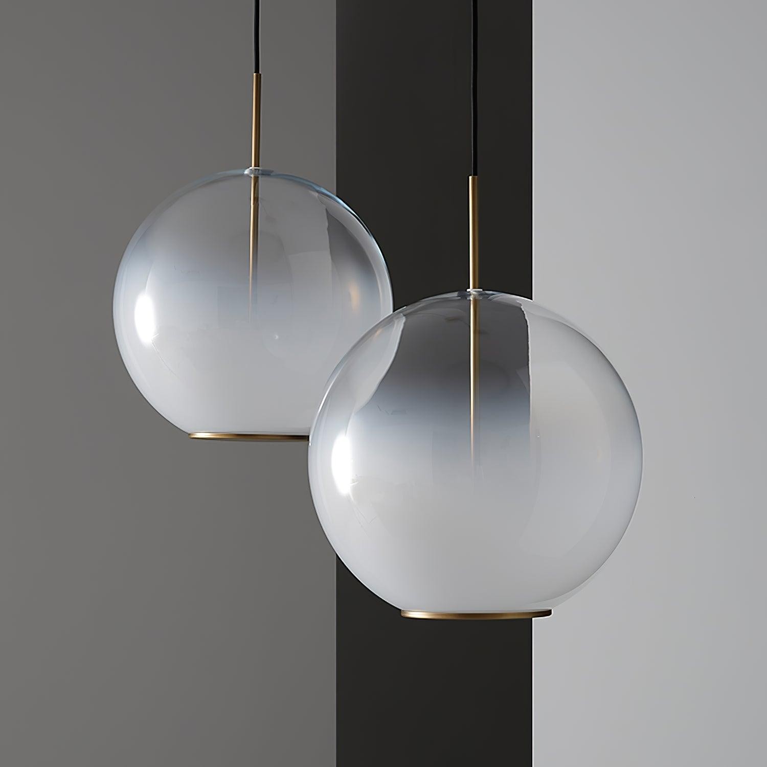 Simple Sphere Drop Gradient Glass Pendant Light M403