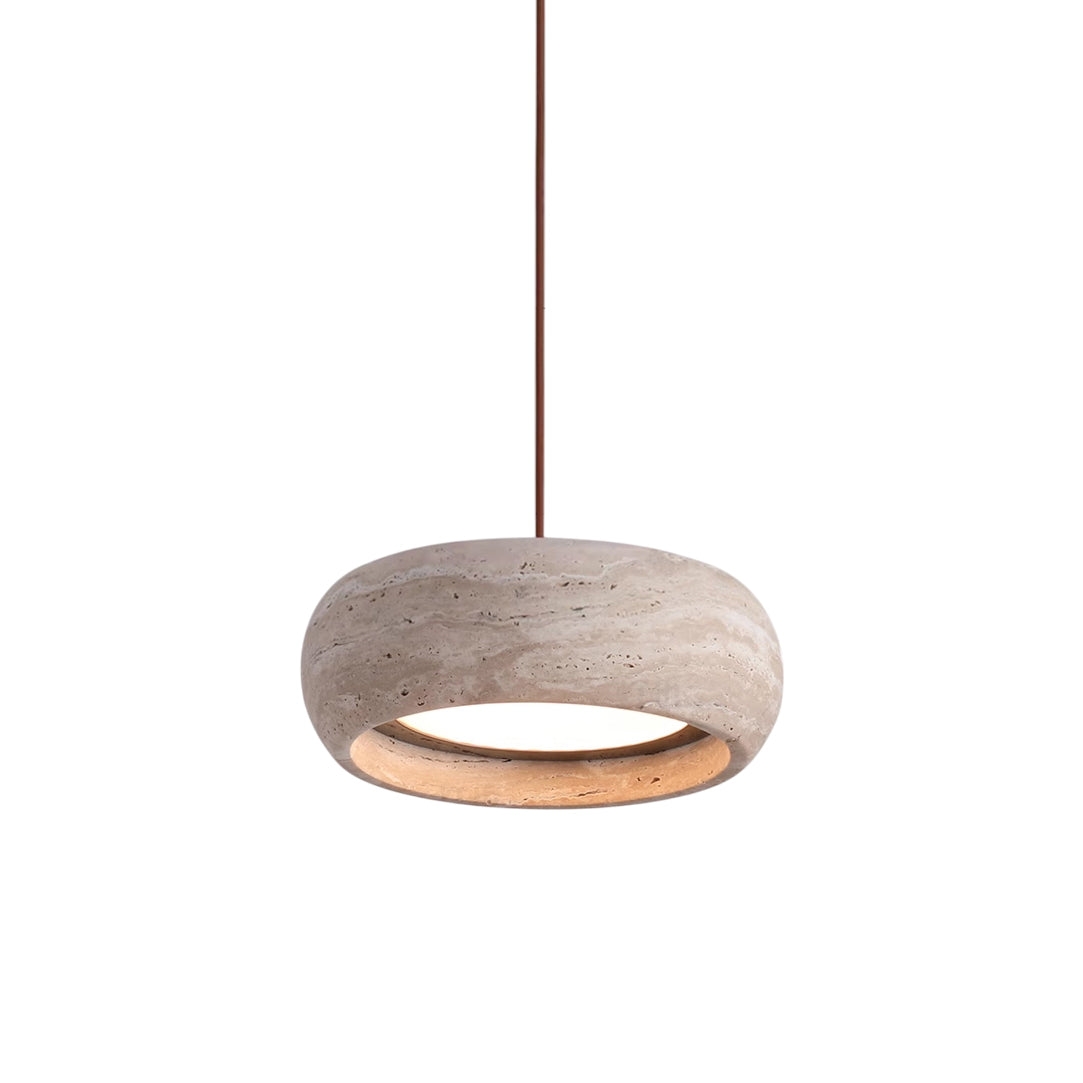 Travertine Drum Pendant Lamp T1832