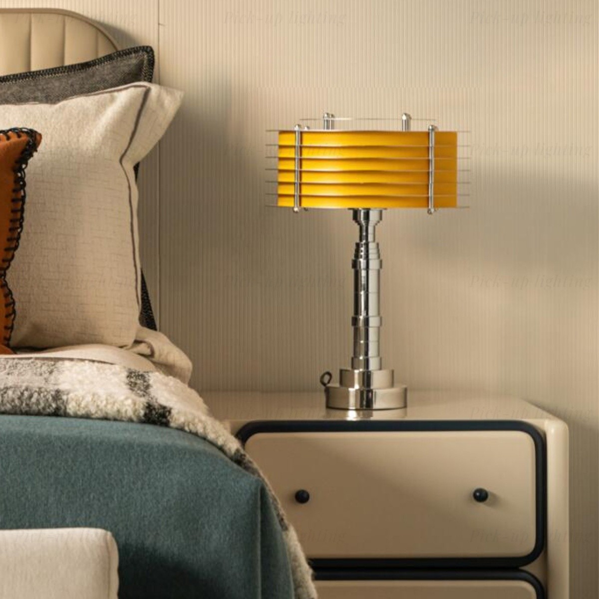 Modern Layered Lamps in Stainless Steel – Table & Floor Options S257