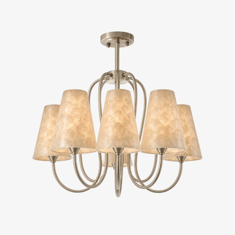 Micahell Modern Shell Pendant Light - Sculptural Multi-Head Chandelier for Living Room T2202