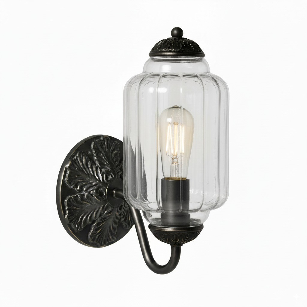Eloise Vintage Glass Sconce - Elegant Art Deco Wall Lamp M486