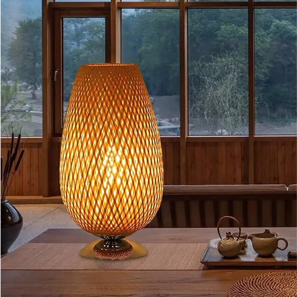 Handcrafted Sustainable Bamboo Table Lamp T2071
