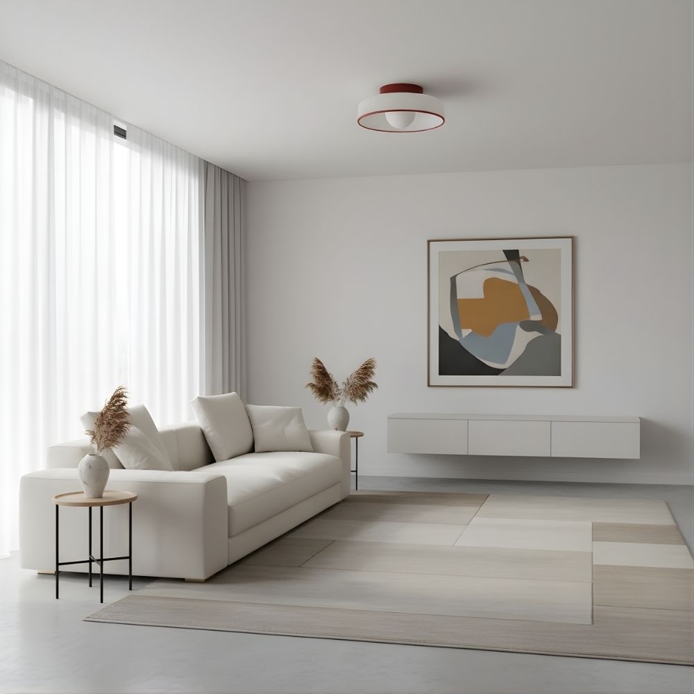 Kalo Blown Glass Disc Orb Flush Mount and Wall Sconce T662