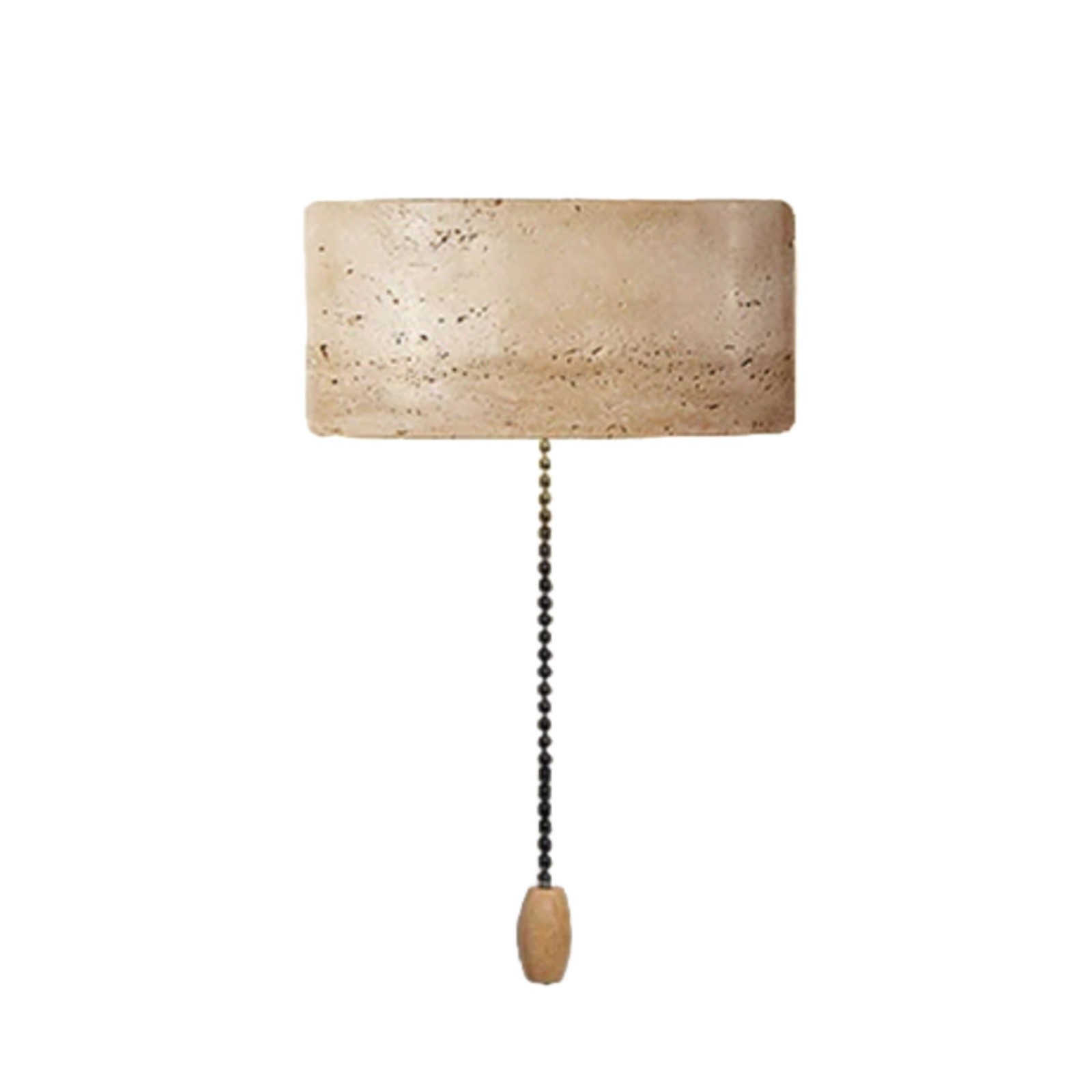 Mask-Shaped Travertine Wall Lamp - Artistic Modern Accent for Living Room S324