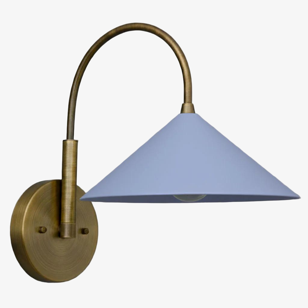 Curva Elegant Arc Cone Wall Sconce - Contemporary Reading Nook Wall Lighting T394