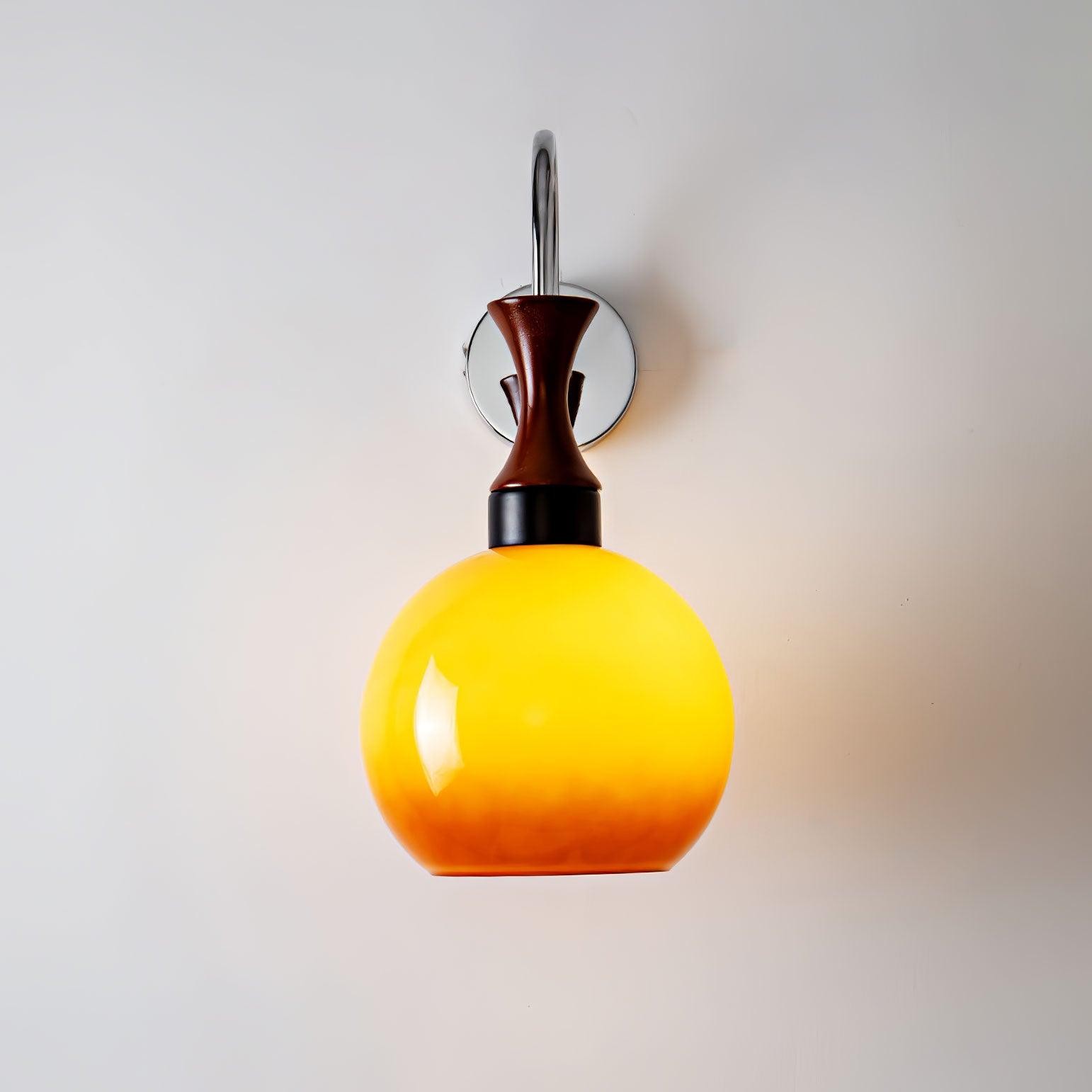 Spherical Yellow Wall Lamp M522