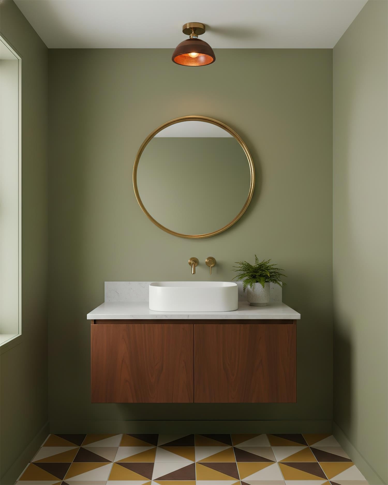 Collar Wood Ceiling Lamp T1459