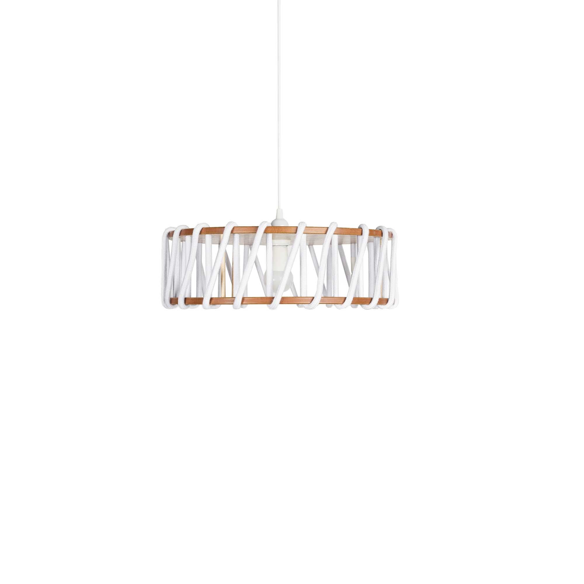 Macaron Rope-wrapped Wooden Pendant Lamp S179