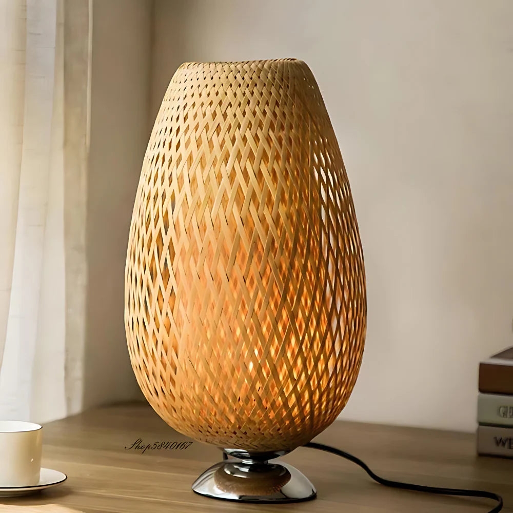 Handcrafted Sustainable Bamboo Table Lamp T2071