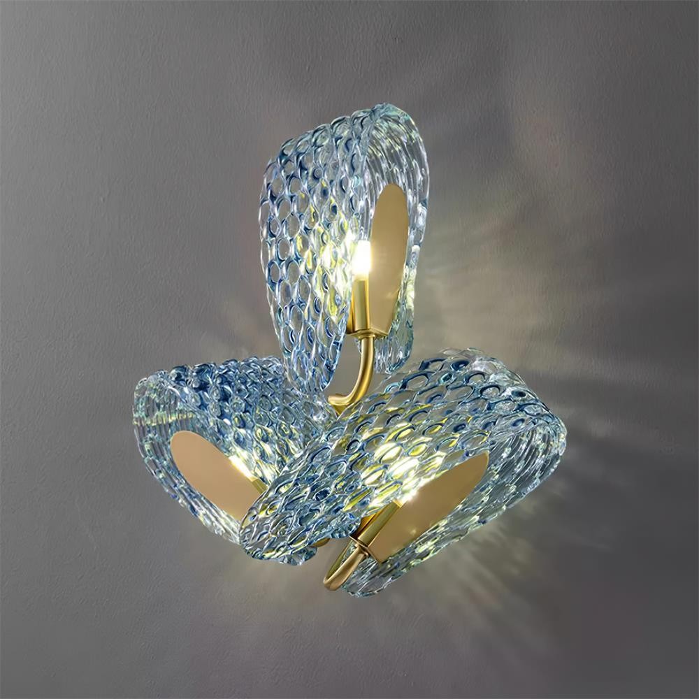 Creative Light Luxury Blue Ribbon Wall Lamp M182