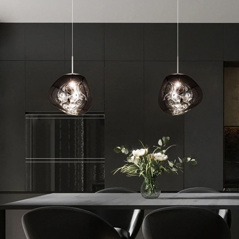 Dynamic Surface Pendant Light For Living Room S208