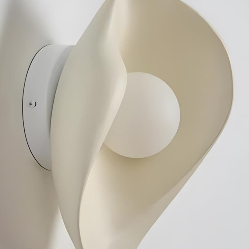 Goviena Modern Cocoon-Shaped Wall Sconce - Minimalist Decorative Wall Lamp for Bedroom and Hallway T2254