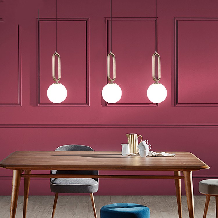 Large Minimalist Oval Ring Pendant Light