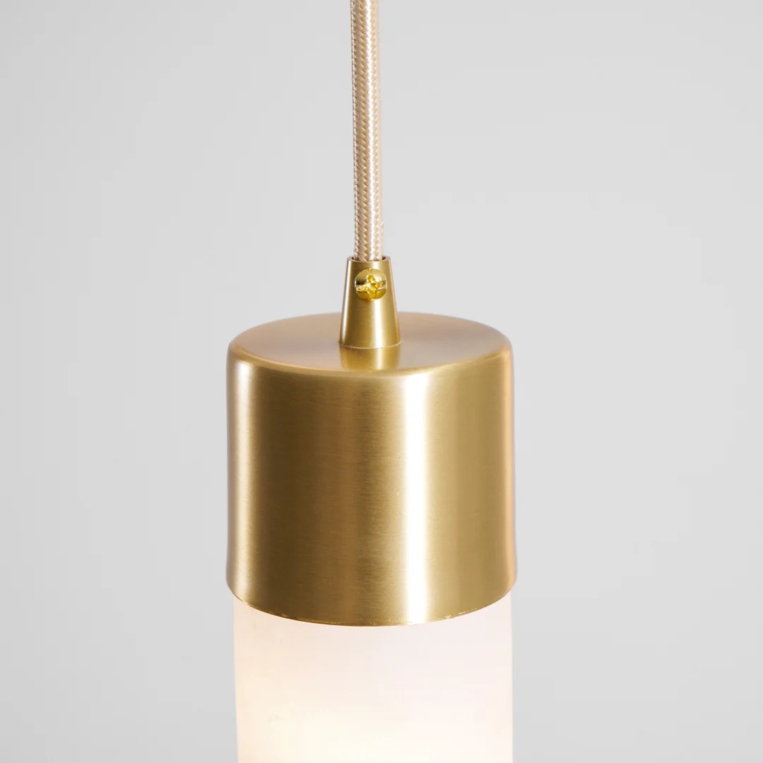 Solaryx Minimal Cylindrical Silhouette Pendant Light - Modern Style Lamp for Kitchen or Dining Room T1135