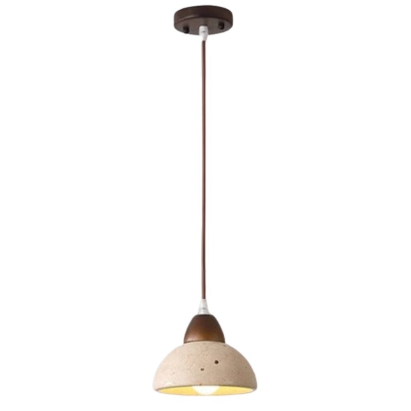 Modern Japanese Stone Pendant Light with Adjustable Suspension S269