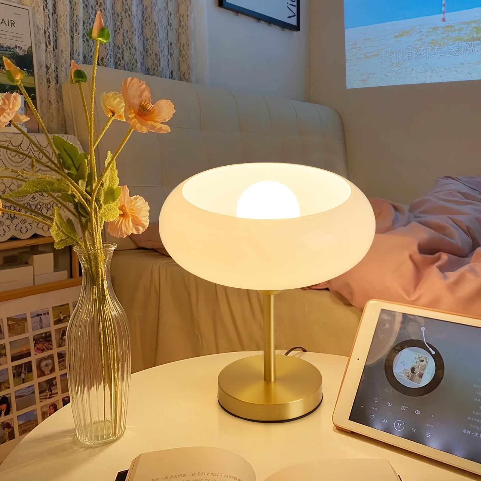 Egg Tart Glass Table Lamp T1667