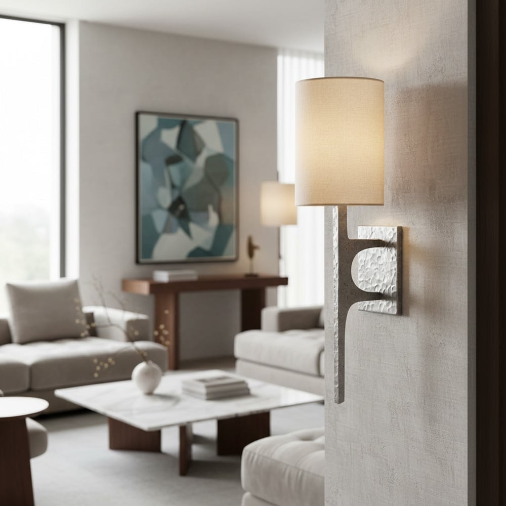 Texturoc Linear Wall Light - Modern Hammered Wall Sconce T457