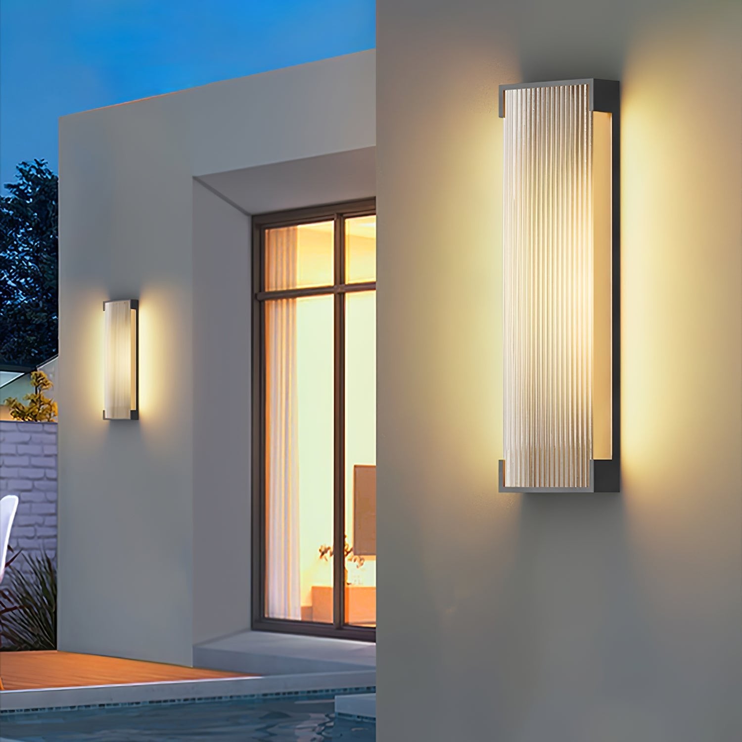 Rectangular Outdoor Wall Light M328