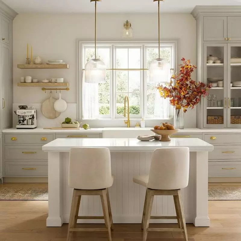 Alain Farmhouse Cooper Ribbed Glass Pendant Light G83