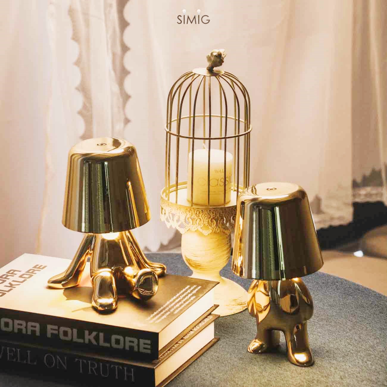 Aurabrova Human Figure Table Lamp - Modern Sculptural Design for Living Room