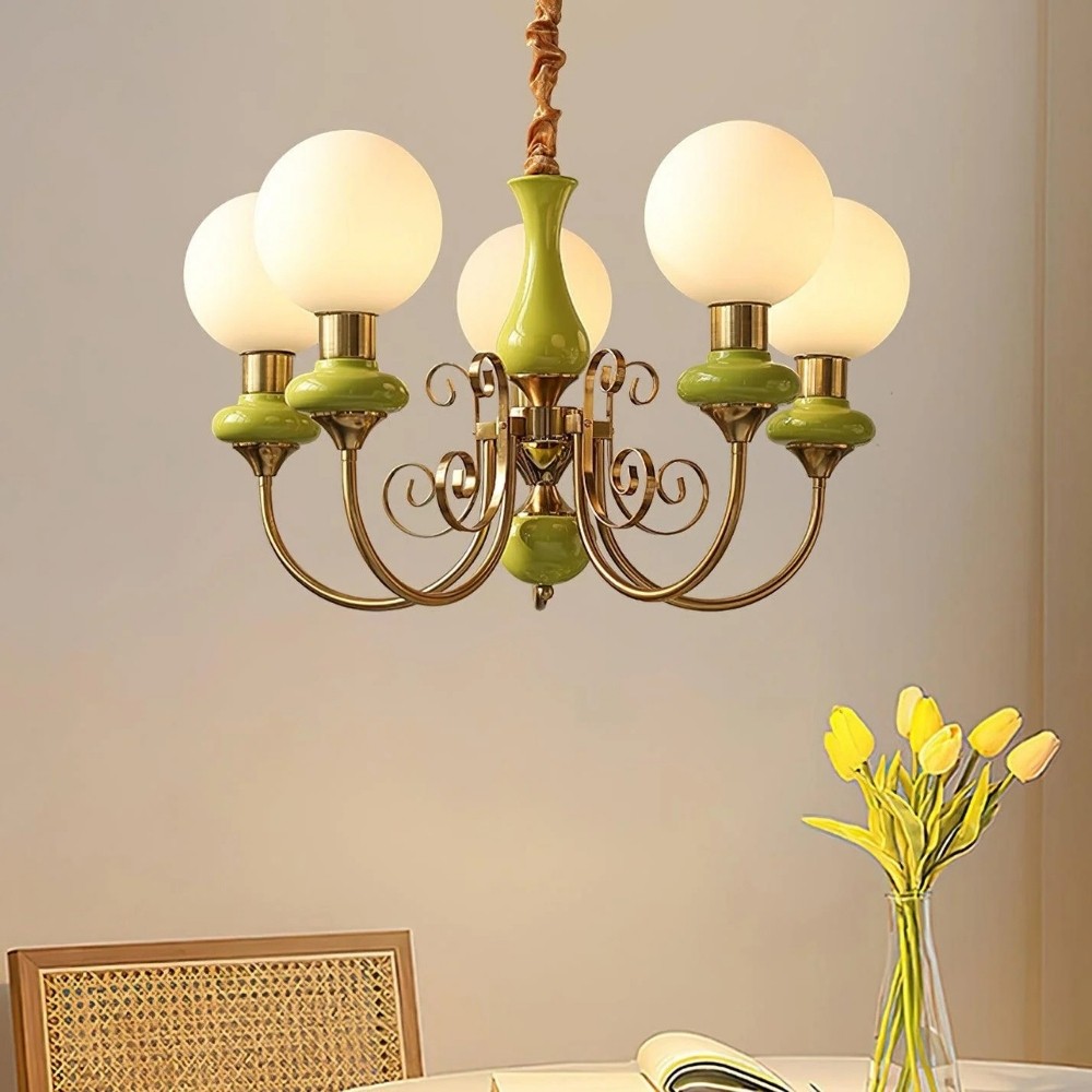 Modern Chandelier with Graceful Silhouette for Ambient Light S219