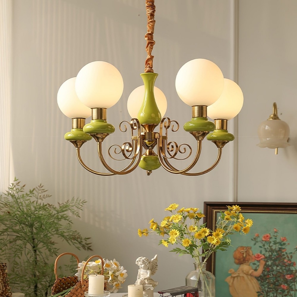 Modern Chandelier with Graceful Silhouette for Ambient Light S219