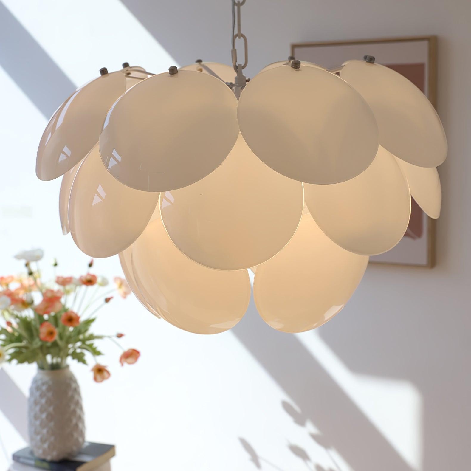 Luxury Fashion Luminous Petal Glass Chandelier M538