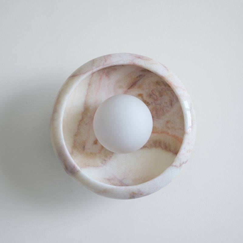 Bowl - Shaped Marble Wall Lamp P064