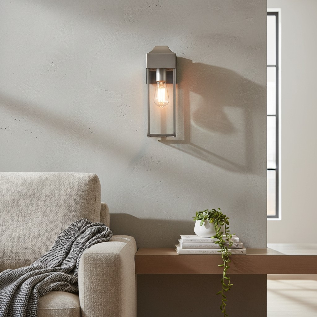 Georgon Exterior Wall Lantern Light - Clear Glass Shade, Classic Architectural Style for Outdoor Spaces T1005