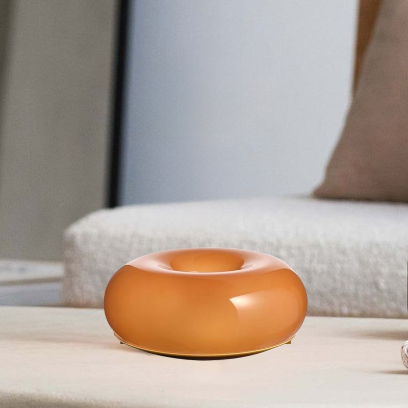Glass Donut Table Wall Lamp - Bauhaus Style Accent Light Fixture S77