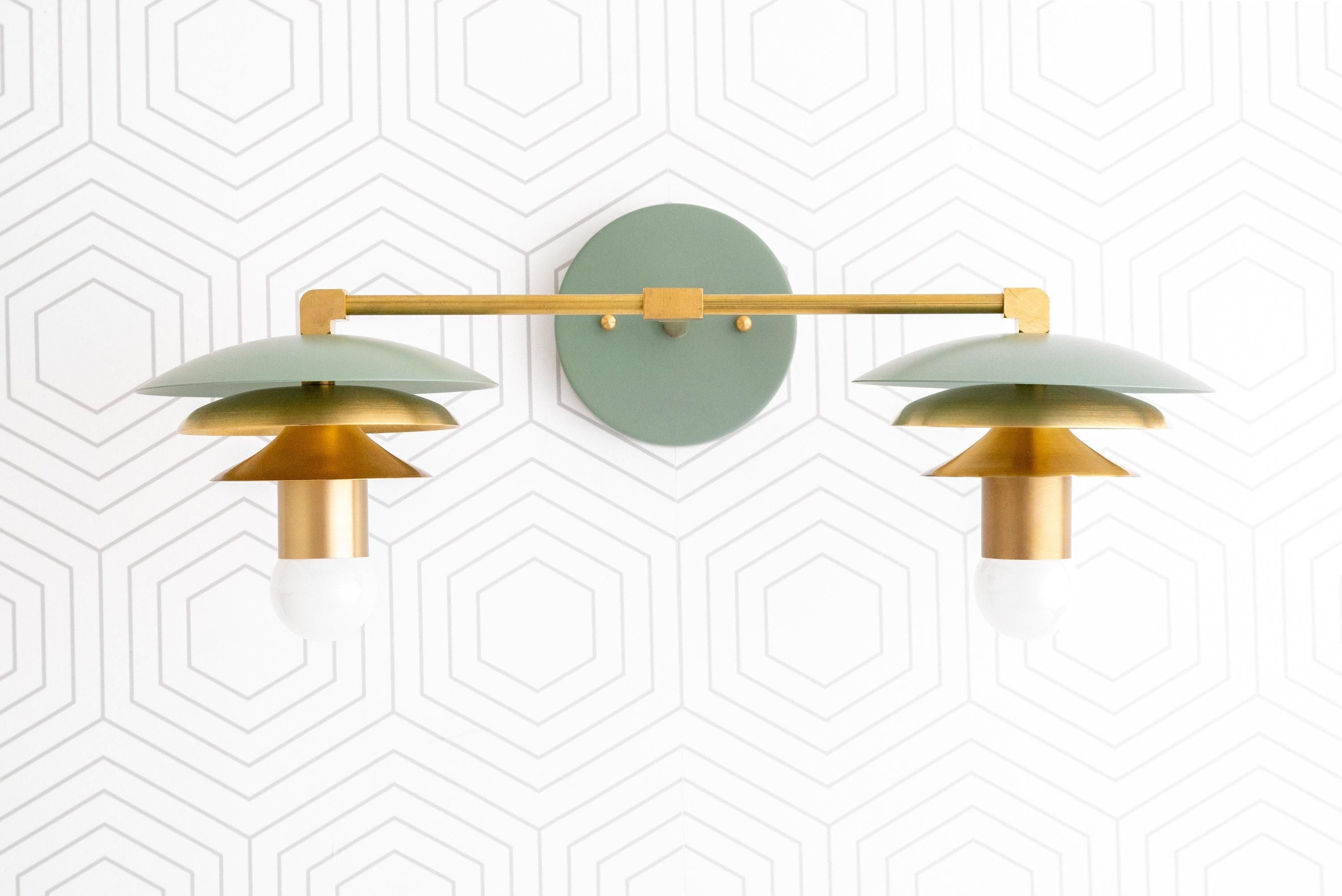 Artivo Layered Brass Vanity Light - Modern Sleek Style Home Bath Accent T361