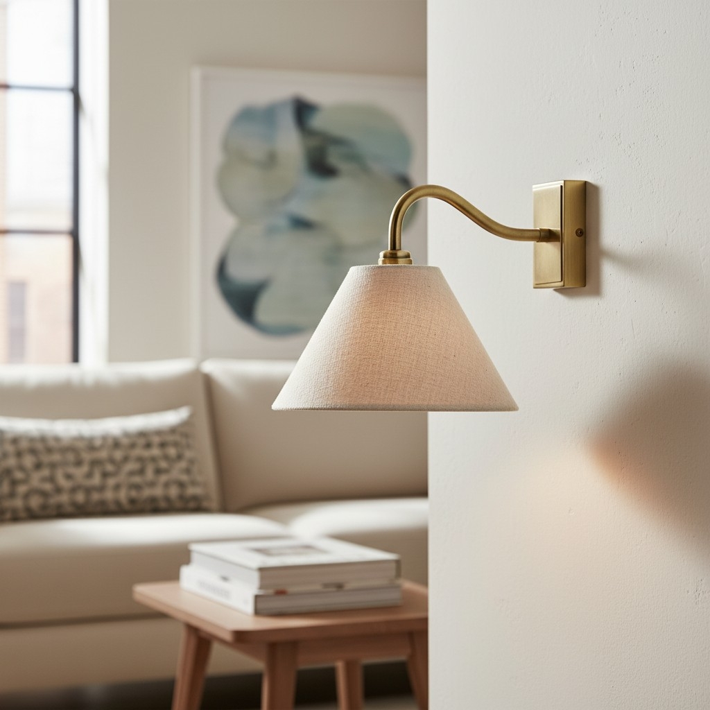 Lumweve Wall Light - Pleated Look Shade Refined Sconce for Corridor and Study T917