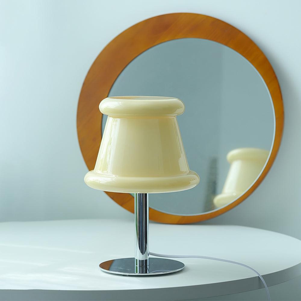 Cream Creative Irregular Cylindrical Table Lamp M533
