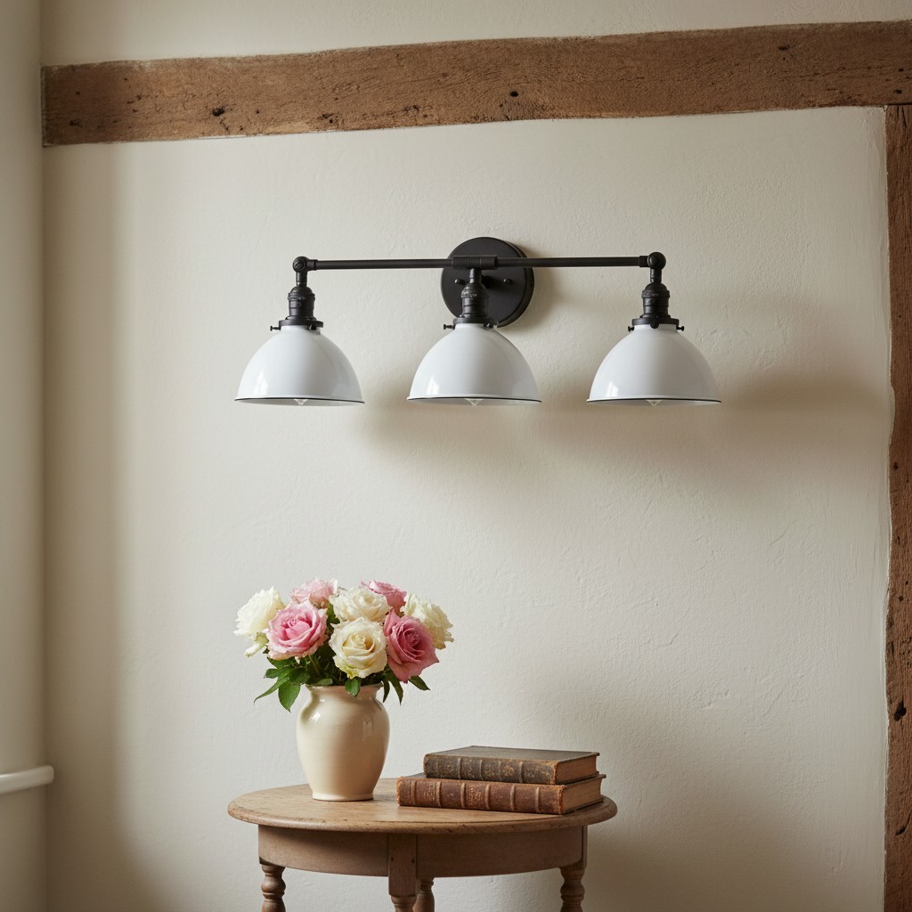 Conique Metal Industrial Vanity Light - Modern Bathroom Lighting Fixture T335