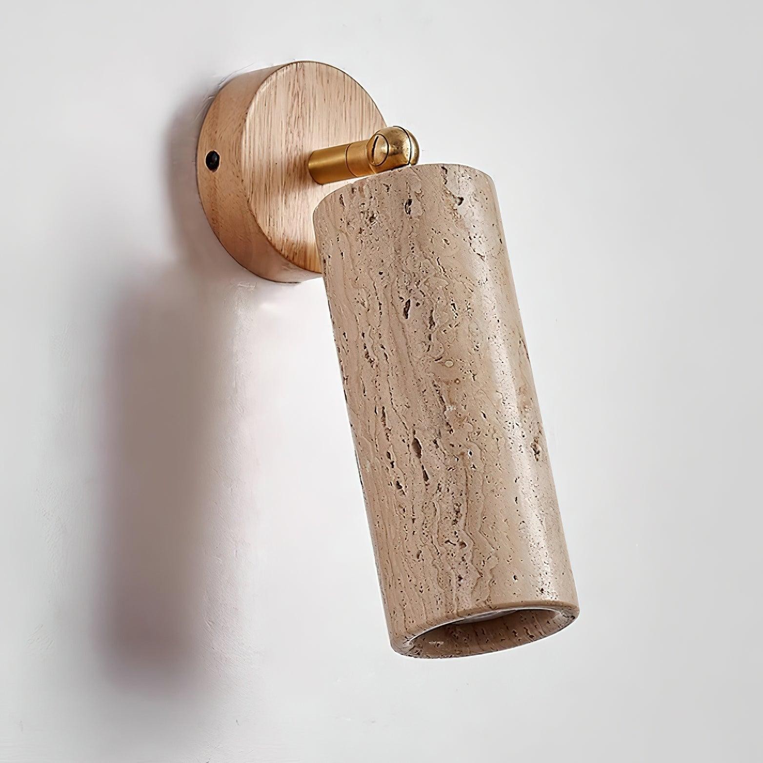 Travertine Walnut Spotlight Wall Lamp for Reading Work M40