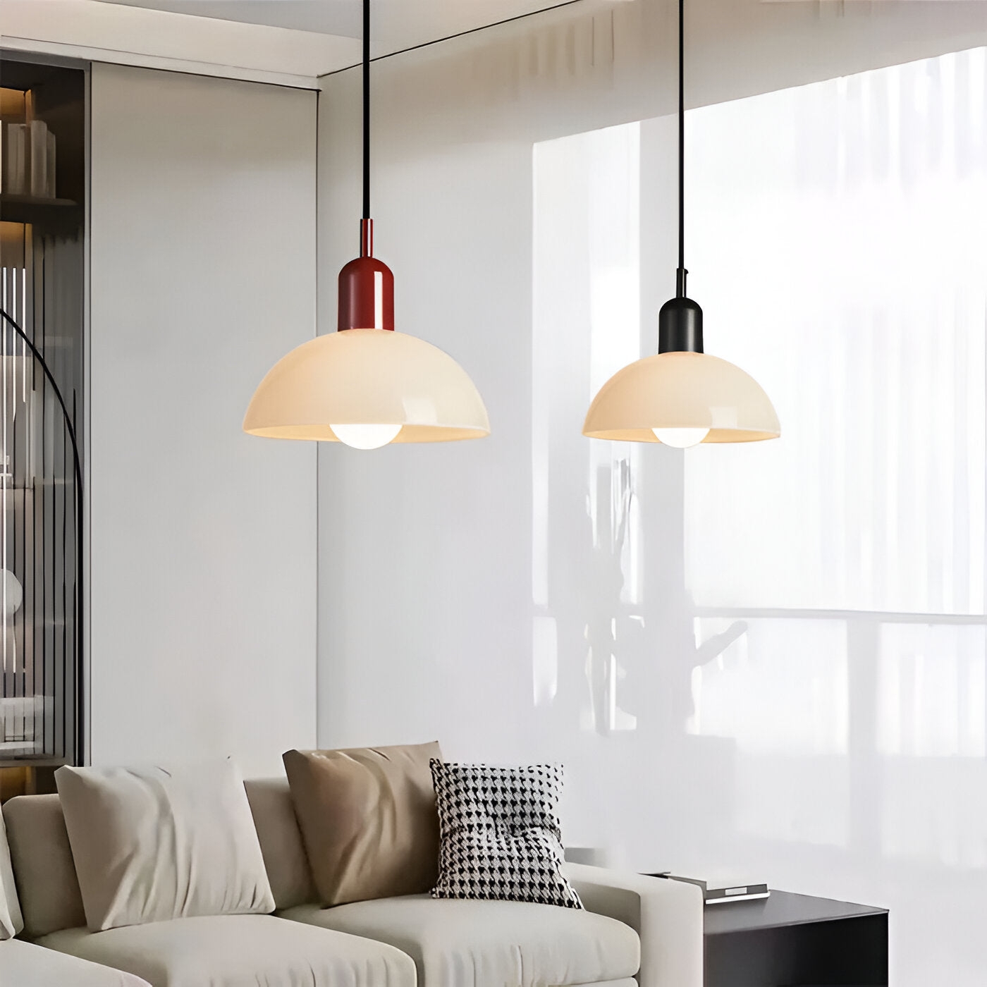 Aurora Nordic Colorful Bowl Pendant Light T2040