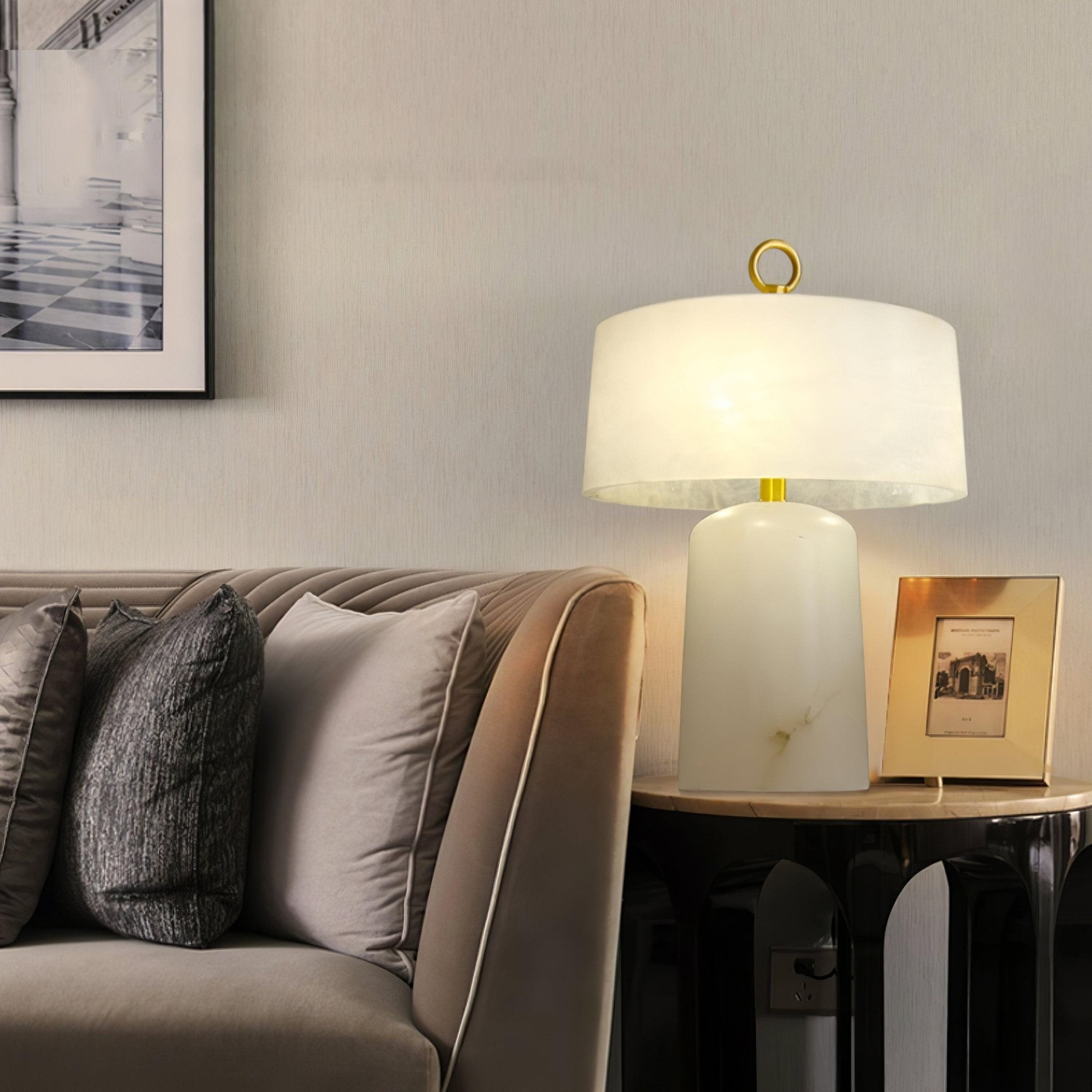 Light Luxury Style Marble Stone Table Lamp M481
