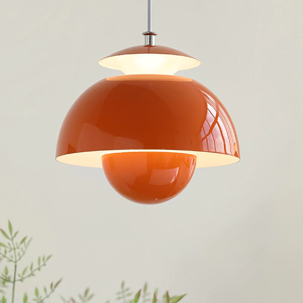 Scandinavian Metal Flower Pendant Light - Living Room Fixture S97