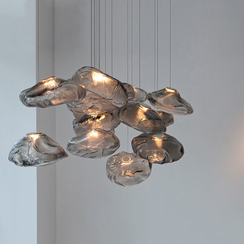 Multi-Head Irregular Glass Bubble Chandelier M79