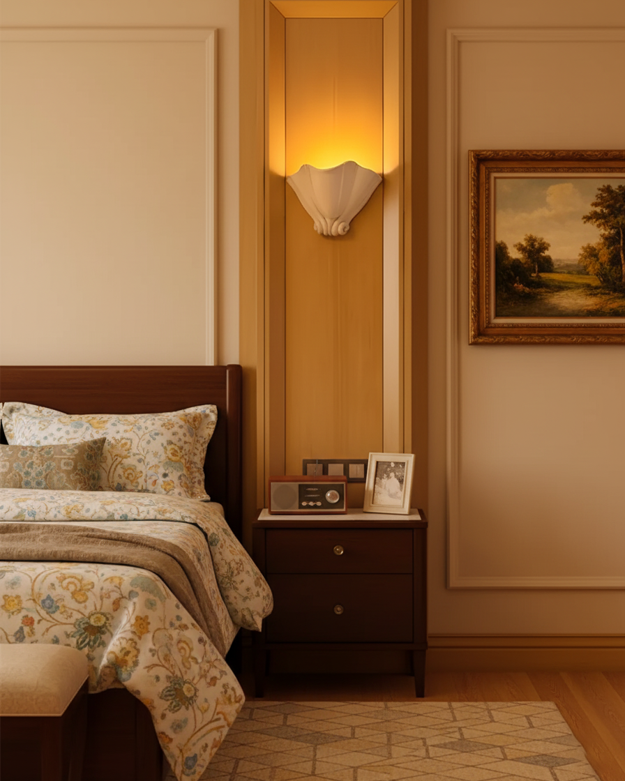Roche Plaster Wall Lamp T1289