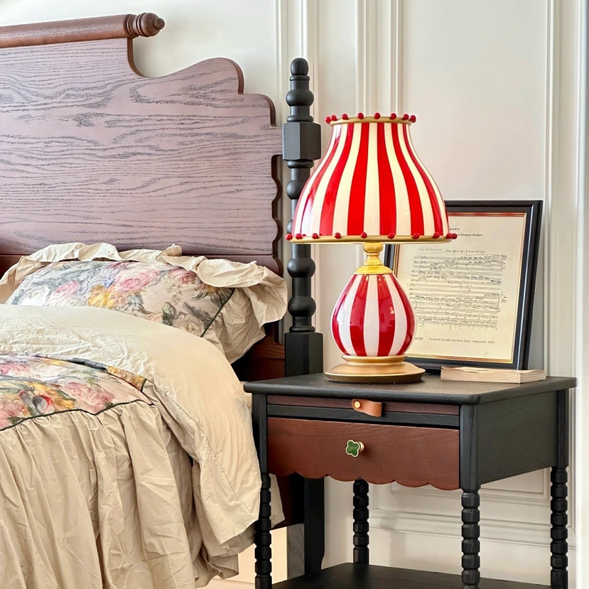 Festilo Circus-Style Metal Table Lamp — Vintage Living Room Accent S278