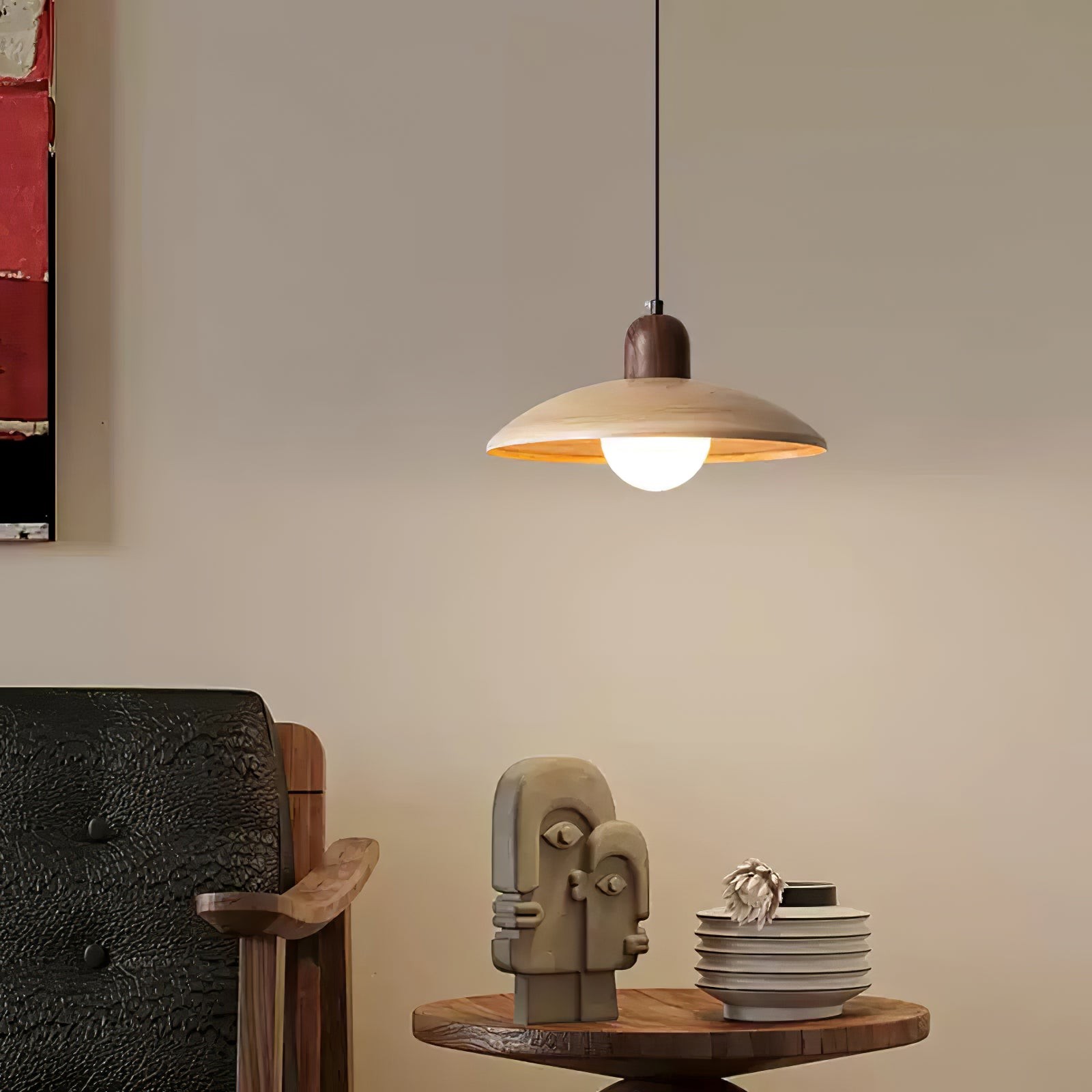 Medieval Style Simple Round Table Pendant Lamp M489